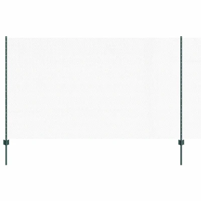 Afbeelding van vidaXL Hek Palen 11 stuks U Kanaal Groen 140 cm Staal, Hexagonaal 1,4x25 m Staal