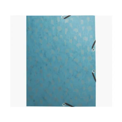 Afbeelding van Exacompta Ref. 55450E Verpakking van 4 Neo Deco elastische mappen hoezen met 3 flappen in glanzend karton 400g/m2 afmetingen 24 x 32 cm voor A4 documenten diverse kleuren