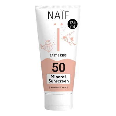 Afbeelding van Naif Minerale Zonnebrandcréme Baby &amp; Kids SPF 50 175 ml