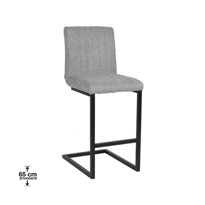 Afbeelding van LABEL51 Barkruk Milo Zinc Weave Zithoogte 65 Majorr