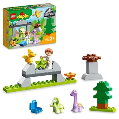 Afbeelding van LEGO DUPLO Jurassic World Dinosaurus Crèche Bouwpakket voor Kinderen met Grote Bouwstenen Educatief Speelgoed Babydino&#039;s, Cadeau Jongens en Meisjes vanaf 2 Jaar 10938