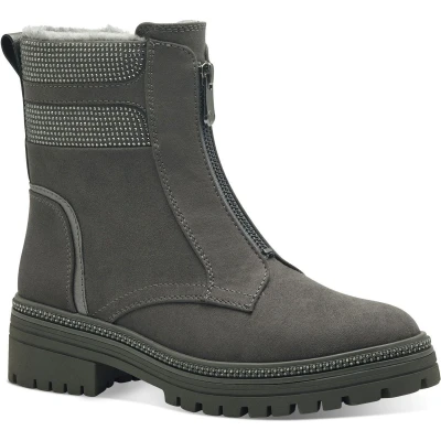 Afbeelding van Marco Tozzi Snowboots, Dames, Maat: 36, Graphite comb Kunststof/ textiel