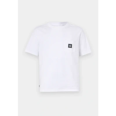Afbeelding van Element Pocket Label Tshirt basic, Heren, Maat: Large, White