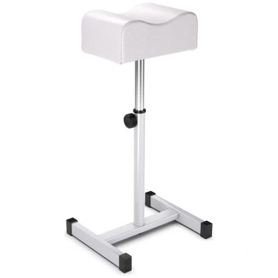 Afbeelding van Universele Ergonomische Pedicure/ Manicure Kruk Voetsteun Beensteun in Hoogte Verstelbaar van 45 65 cm Voetenbank voor Nagelverzorging Salons en Spa Wit