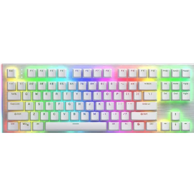 Afbeelding van HATOR Gravity X TKL toetsenbord Gamen USB QWERTY Amerikaans Engels Wit