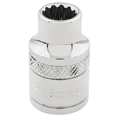 Afbeelding van DRAPER d mm/B 3/8 SQUARE DRIVE HI TORQ 12 POINT SOCKET, blauw, 8 mm