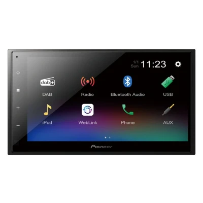 Afbeelding van Pioneer DMH A340DAB Autoradio 2DIN 6.8&quot; Touchscreen DAB Bluetooth WebLink