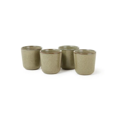 Afbeelding van Serax Surface espressokopje 8 cl set van 4 Groen