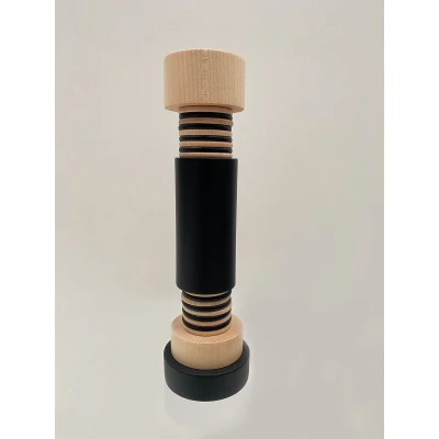 Afbeelding van Alessi Twergi zout en pepermolen 25,5 cm Zwart