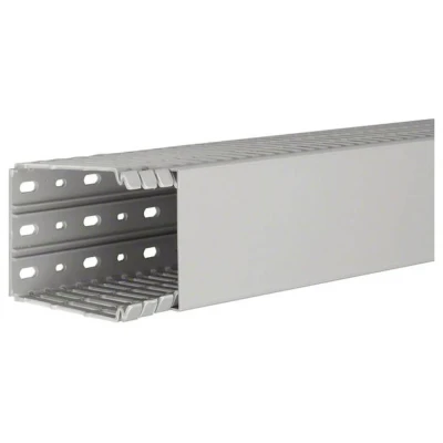 Afbeelding van Hager tehalit ba7 bedradingskoker hxbxl 100x80x2000mm doorsnede 6738mm2 bodemperforatie steengrijs ral7030 ba7100080