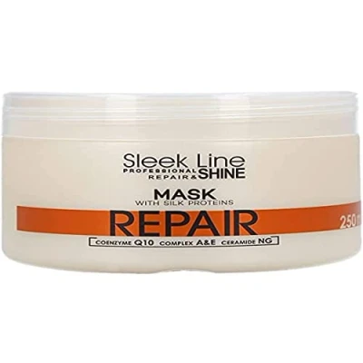 Afbeelding van Stapiz, Haarmasker, Sleek Line Repair Mask maska z jedwabiem do włosów zniszczonych 250ml (250 ml)