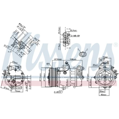 Afbeelding van Nissens Airco compressor 890388