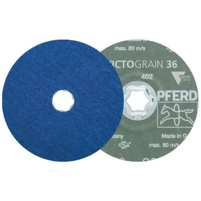 Afbeelding van PFERD 64112536 Combiclick fiberschijf Ø 125 mm Victograin Cool 36 voor staal en roestvrij Diameter 125 mm