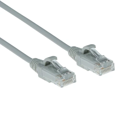 Afbeelding van ACT DC9007 LSZH U/UTP CAT6 Datacenter Slimline Patchkabel Snagless RJ45 connectoren Grijs 7 meter