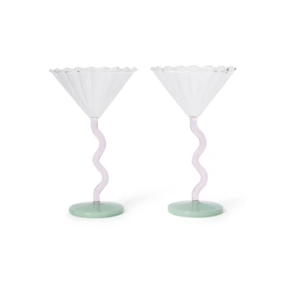 Afbeelding van &amp;Klevering Curve Coupe 15 cl set van 2 Multicolor