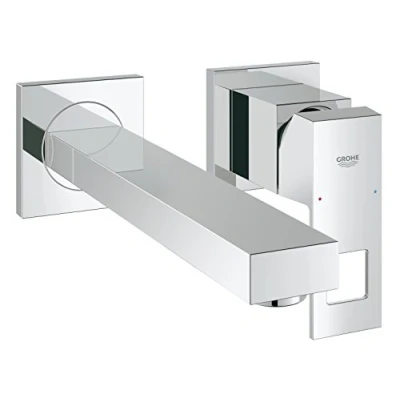 Afbeelding van Grohe Eurocube wandopb.dl wastafelmengkraan M chroom