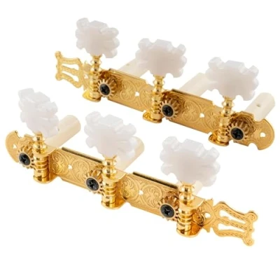 Afbeelding van Musiclily Pro 3L3R Lyra stijl Gitaar Tuners Stemmechanieken Set voor Klassieke Gitaar, Goud