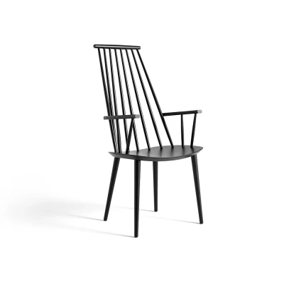 Afbeelding van HAY J110 armstoel Black lacquered beech