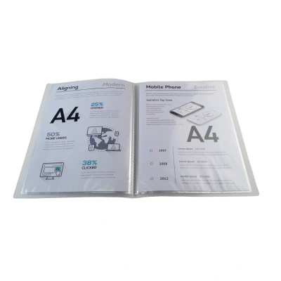 Afbeelding van Showalbum Chromaline PP 40 tas A4 Transparant per 12