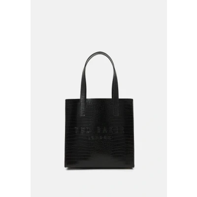 Afbeelding van Ted bakker Icon Small Gielen Lederwaren Black Croco