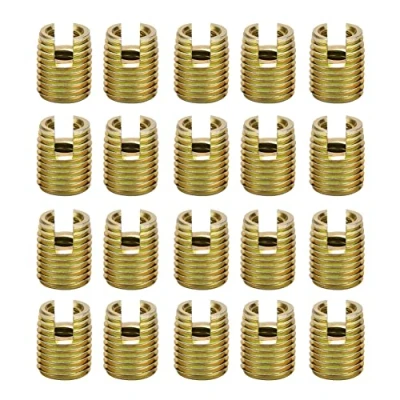 Afbeelding van Schroefinzetstukken, Akozon 20 stuks 302 Koolstofstaal Zelftappende schroefdraad Inzet Schroef Reparatieset (interne M6* 1,0 M9 extern * 1,0: 12 mm)