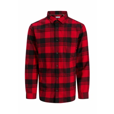 Afbeelding van Jack &amp; Jones Overhemd, Heren, Maat: Large, True red