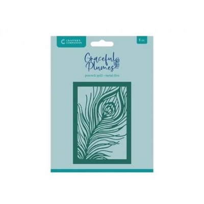 Afbeelding van CC Graceful Plumes SnijmalCreate a Card Peacock Quill