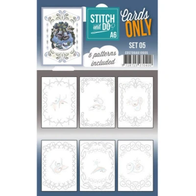 Afbeelding van Nr. 5 A6 Cards Only Stitch and Do