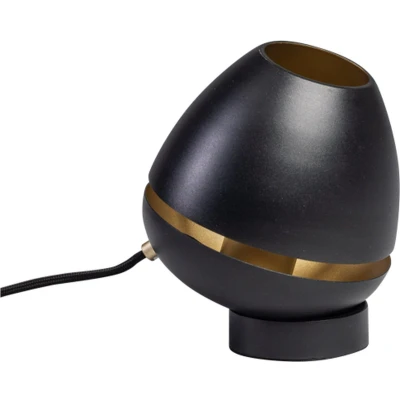 Afbeelding van ETH Claire Tafellamp Zwart Goud Magneet voet