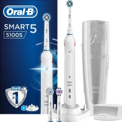 Afbeelding van Oral B elektrische tandenborstel Smart 5 5100S wit poetsstanden