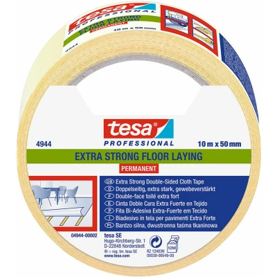 Afbeelding van tesa EXTRA STRONG 04944 00002 11 Dubbelzijdige tape tesafix 4944 Wit (l x b) 10 m 50 mm 1 stuk(s)