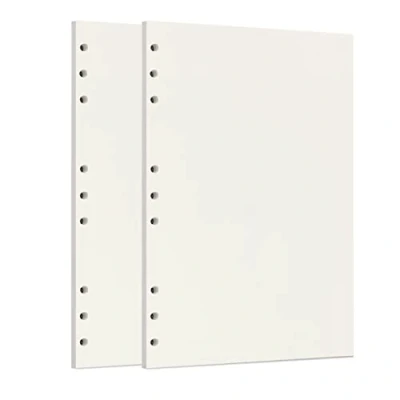 Afbeelding van Zelten Losse vellen geperforeerd papier, navulverpakkingen papier voor 6 gaats binders, persoonlijke organizer, dagboek, notitieboek, navulbare planner, sketch, B5/9 gaten