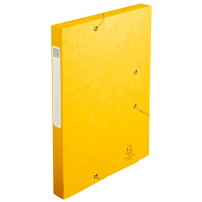 Afbeelding van Exacompta Elastobox Cartobox Rug Van 2,5 Cm, Geel, 5/10e Kwaliteit