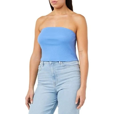 Afbeelding van ONLY Dames Onlnessa S/L Bandeau JRS Top, ultra marine, M