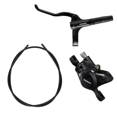 Afbeelding van Shimano Non Series MTB BR MT200 / BL ontluchting remhendel/paalbevestiging remklauw, zwart, links achter