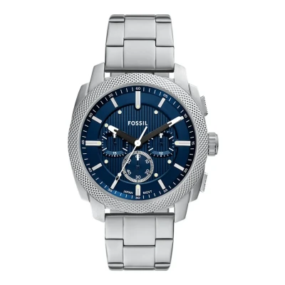 Afbeelding van Fossil FS6096 Heren Horloge 44mm Zilverkleurig