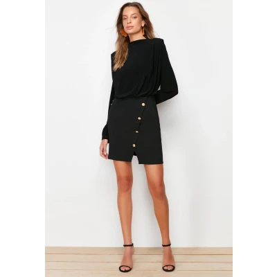 Afbeelding van Trendyol TWOAW24EL00483 Volwassenen Vrouwen Zwart 36