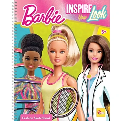 Afbeelding van LISCIANI Barbie Schetsboek Inspireer je Look Modellen om aan te Kleden Creatief Spel Kleurstiften Voor Meisjes Vanaf 5 Jaar