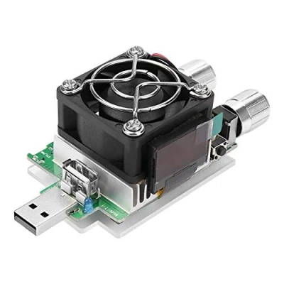 Afbeelding van Akozon USB Load tester Module 35 Watt Instelbare constante stroom elektronische belasting batterij spanning capaciteit met LCD testspanning, stroom,
