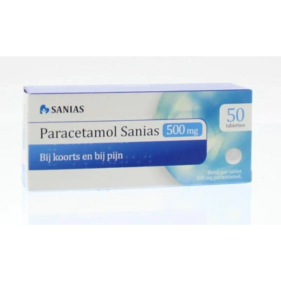 Afbeelding van Paracetamol Sanias Tablet 500mg