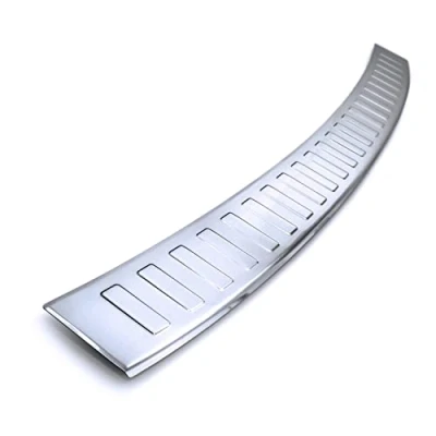 Afbeelding van tuning art BL947 Achterbumperprotector met afschuining voor Skoda Octavia 3 III Combi, Kleur:Zilver