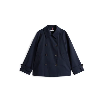 Afbeelding van Tommy Hilfiger Short COAT Lichte jas, Dames, Maat: 46, Desert sky