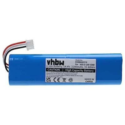Afbeelding van vhbw Accuvervanging voor Ecovacs S01 Li 148 2600, 3200, 3400, S09 3200 stofzuiger (2200mAh, 14,4V, Ion)