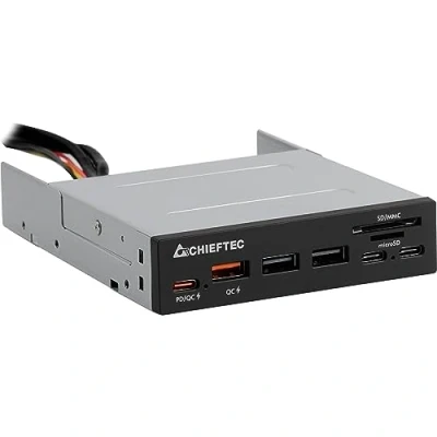 Afbeelding van Chieftec CRD 908H geheugenkaartlezer USB 3.2 Gen 1 (3.1 1) Intern Zwart