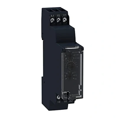 Afbeelding van Schneider electric re17 tijdrelais multifunctioneel voeding 24vdc 24 240vac tijdbereik 1s t m 100h 10 functies contact 1xw re17rmmu