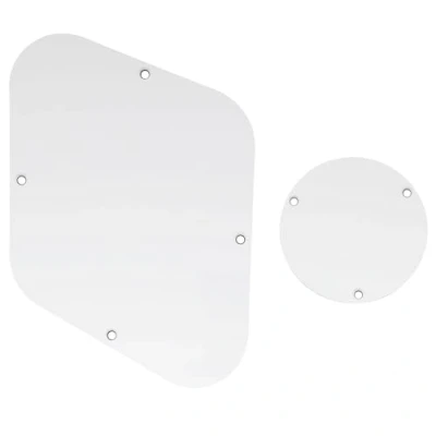 Afbeelding van Musiclily LP Back Plate en Switch Cover Set voor USA Les Paul,3 laags Wit
