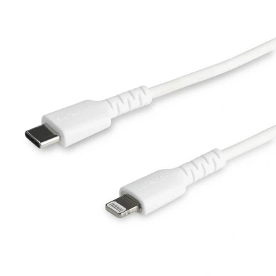 Afbeelding van StarTech.com USB C naar lightning kabel Apple MFi gecertificeerd 1 m wit