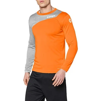 Afbeelding van Kempa Core 2.0 Longsleeve Fel Oranje Donker Grijs Melange Maat XL