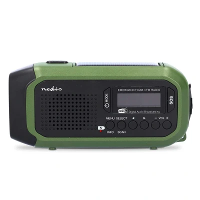 Afbeelding van Noodradio Draagbaar Model DAB+ / FM Batterij Gevoed Handslinger