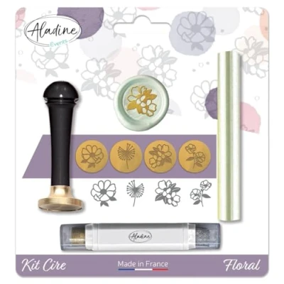 Afbeelding van Aladine Zegel Wax Set Bloemen